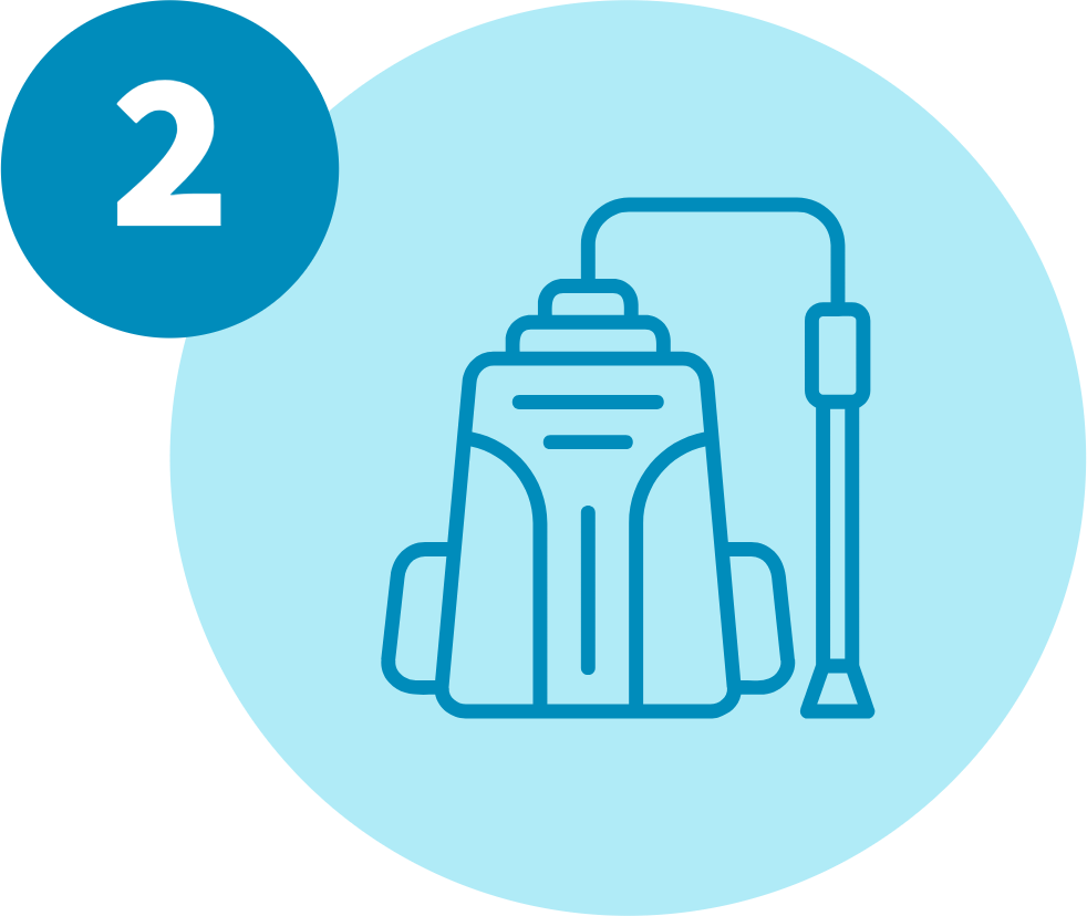 Professional equipment to remove blockages and buildup